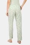 Amante Full Length Pyjama Bottom - Seafoam Green Floral Print — thumbnail 3